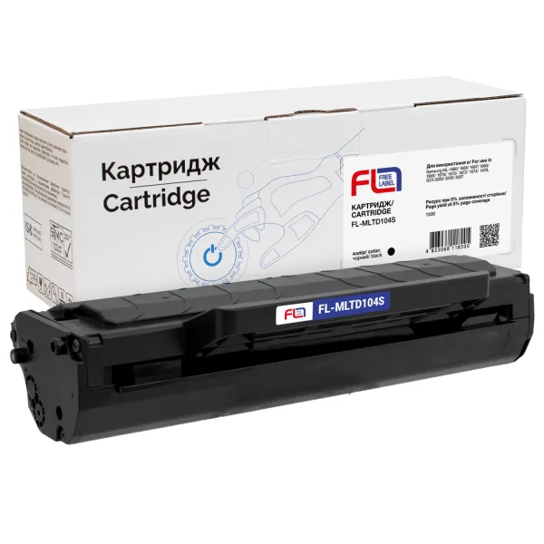 Картридж совместимый Samsung MLT-D104S (ML-1660) Free Label (FL-MLTD104S) - Фото 2