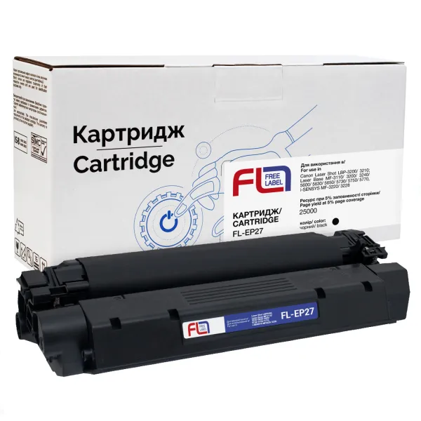 Картридж сумісний Canon EP-27 Free Label (FL-EP27) - Фото 3
