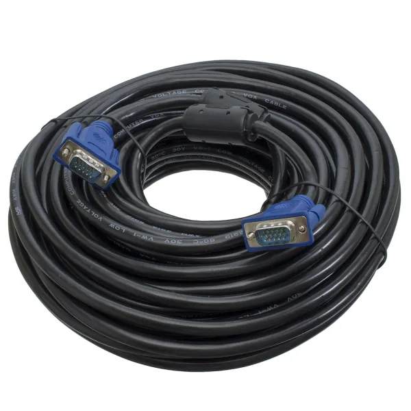 Кабель VGA-VGA 20 м, 2 феррита Patron (PN-VGA-VGA-20М) - Фото 4