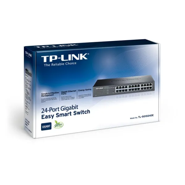 Комутатор мережевий TL-SG1024DE TP-Link (TL-SG1024DE) - Фото 1