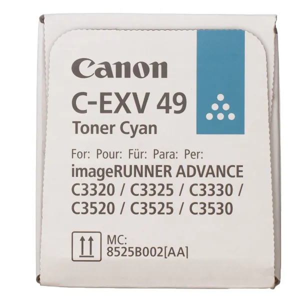 Тонер-картридж C-EXV49 голубой Canon (8525B002) - Фото 1