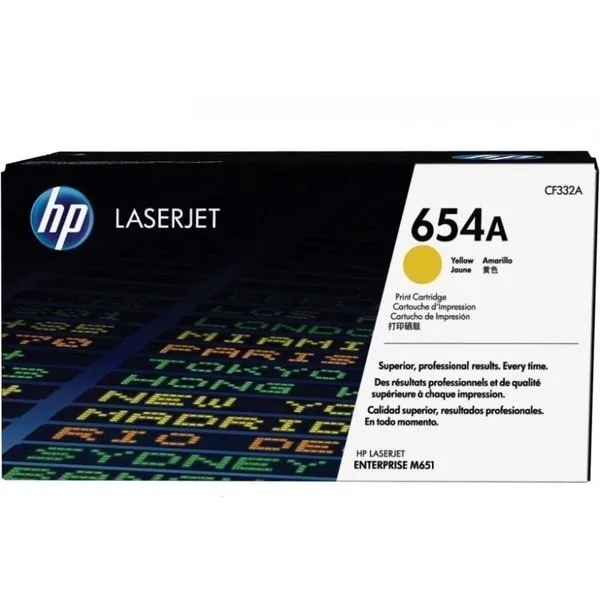 Картридж 654A жовтий HP (CF332A) - Фото 22