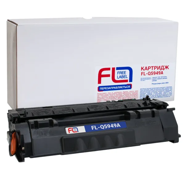 Картридж сумісний HP 49A (Q5949A) Free Label (FL-Q5949A) - Фото 5