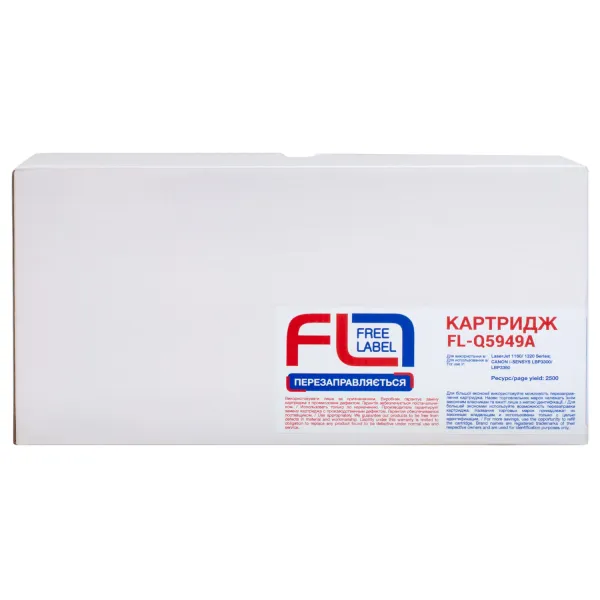 Картридж сумісний HP 49A (Q5949A) Free Label (FL-Q5949A) - Фото 2