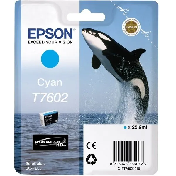 Картридж SC-P600 голубой Epson (C13T76024010) - Фото 8