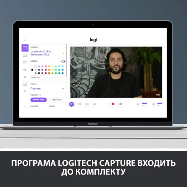 Веб-камера C920 Pro, чёрная Logitech (960-001055) - Фото 11