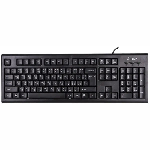 Клавиатура USB, чёрная A4Tech (KR-85 USB) - Фото 6