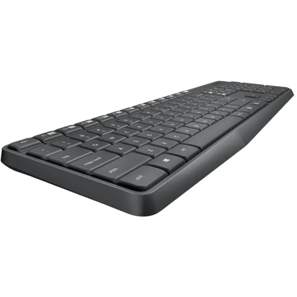 Комплект клавіатура та миша бездротовий MK235 темно-сірий Logitech (920-007948_920-007931) - Фото 1