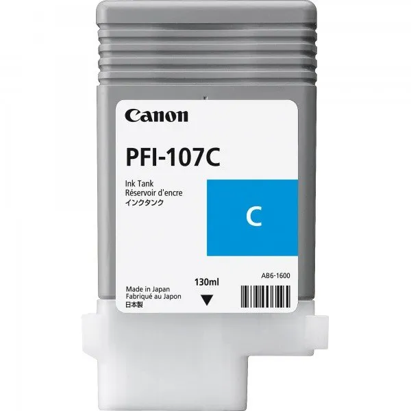 Картридж PFI-107 130 мл, блакитний Canon (6706B001) - Фото 1