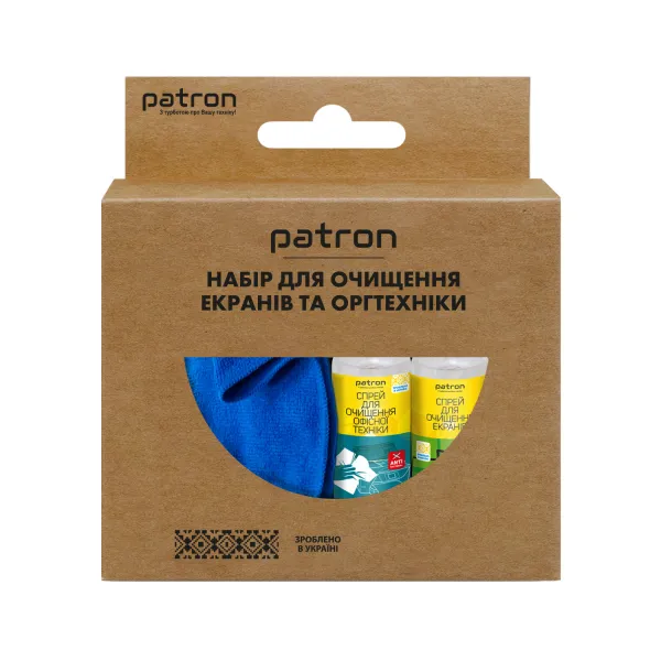 Набор для очистки универсальный 4в1 (2 Спрея по 50 мл +2 Салфетки) Patron (F3-019) - Фото 5