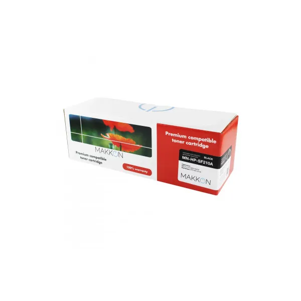 Картридж совместимый HP LJ CF210A черный Makkon (SF210A) - Фото 1