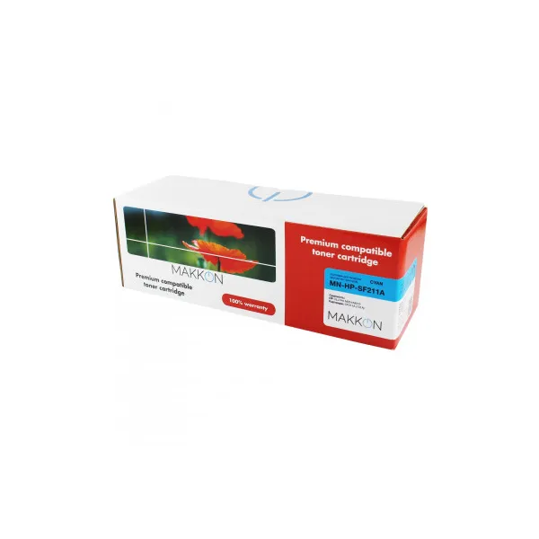 Картридж сумісний HP LJ CF211A блакитний Makkon (SF211A) - Фото 3