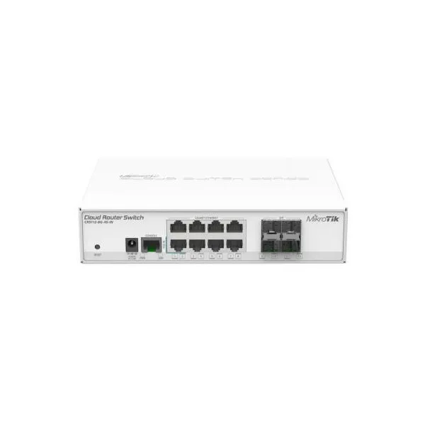 Комутатор мережевий CRS112-8G-4S-In Mikrotik (CRS112-8G-4S-IN)