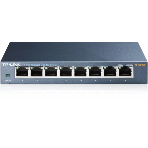 Комутатор мережевий TL-SG108 TP-Link (TL-SG108) - Фото 12