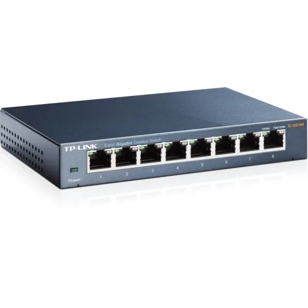 Комутатор мережевий TL-SG108 TP-Link (TL-SG108) - Фото 2