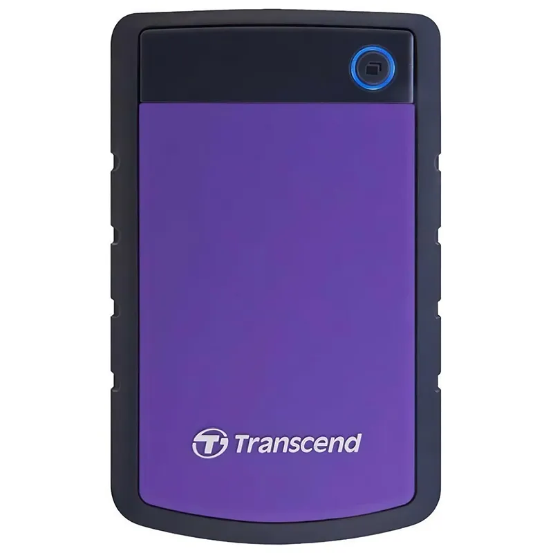 Диск жесткий внешний портативный 2TB USB 3.1 StoreJet 25H3 фиолетовый Transcend (TS2TSJ25H3P) - Фото 3