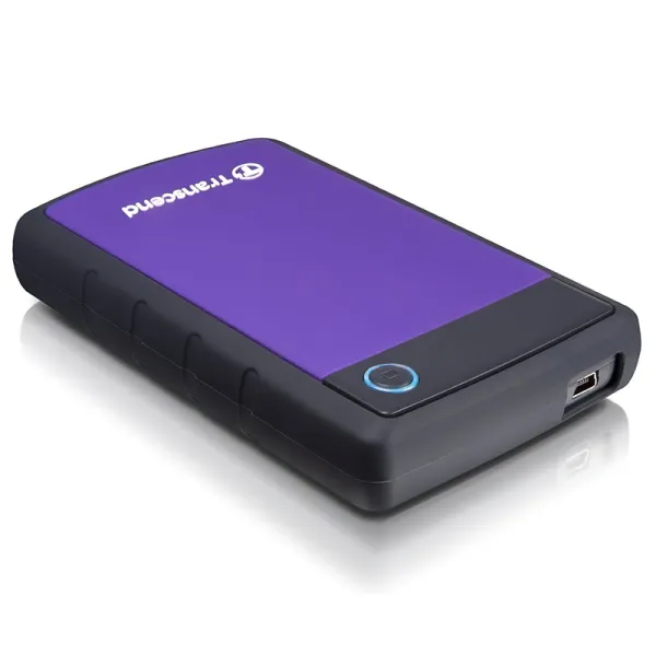 Диск жесткий внешний портативный 2TB USB 3.1 StoreJet 25H3 фиолетовый Transcend (TS2TSJ25H3P) - Фото 4
