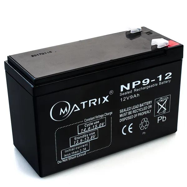 Акумулятор для ДБЖ 12В, 9 Aг Matrix (NP9-12)