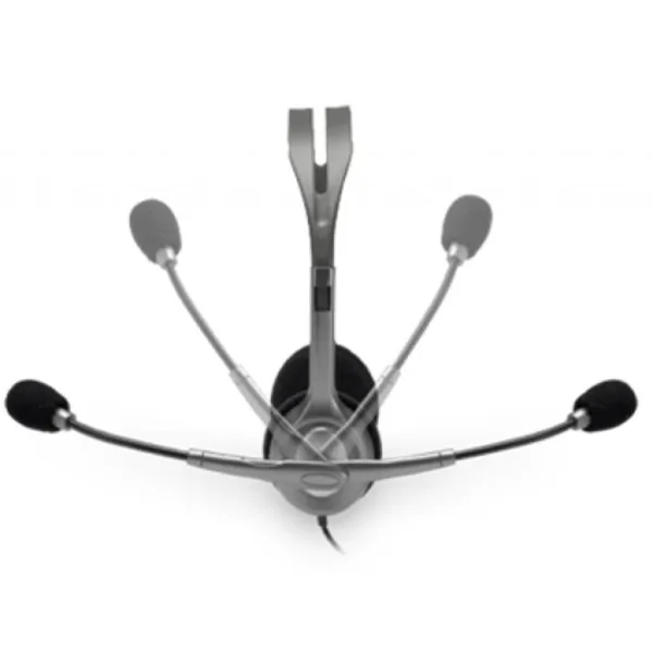 Гарнитура проводная H111 Stereo, чёрная Logitech (981-000593) - Фото 1