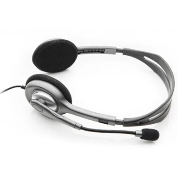 Гарнитура проводная H111 Stereo, чёрная Logitech (981-000593) - Фото 2