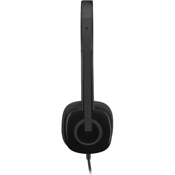 Гарнітура дротова H151 Stereo, чорна Logitech (981-000589) - Фото 2