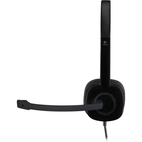 Гарнітура дротова H151 Stereo, чорна Logitech (981-000589) - Фото 3