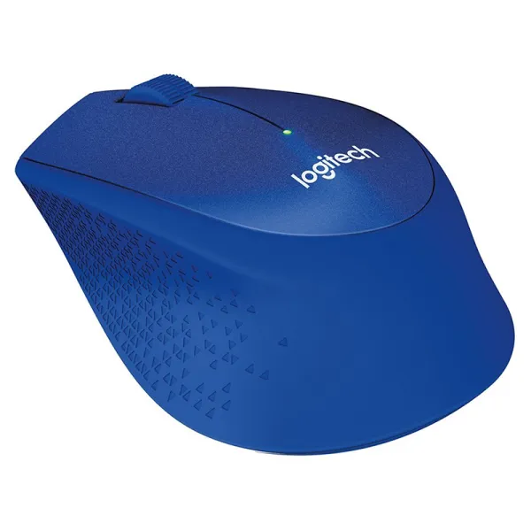 Мышь беспроводная M330 Silent Plus, синяя Logitech (910-004910) - Фото 1