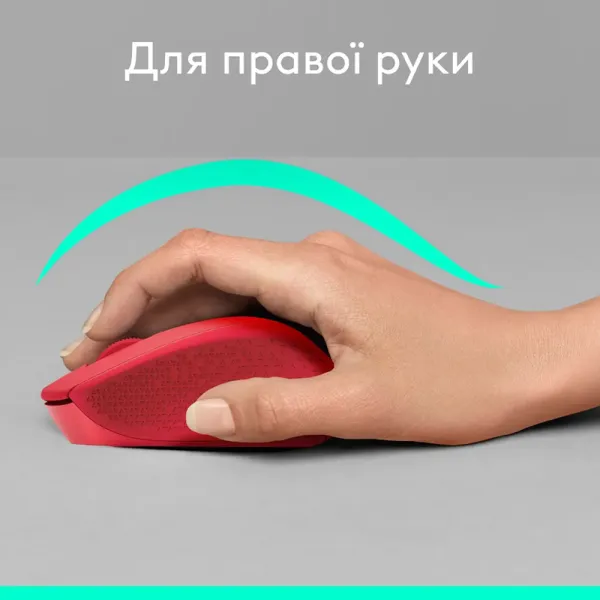 Мышь беспроводная M330 Silent Plus, красная Logitech (910-004911) - Фото 2