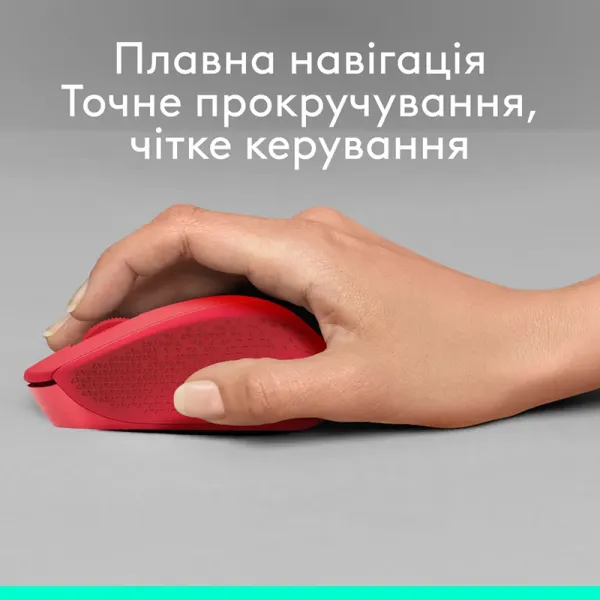 Мышь беспроводная M330 Silent Plus, красная Logitech (910-004911) - Фото 5