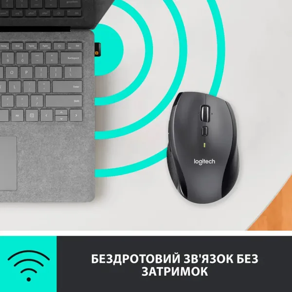 Мышь беспроводная M705 Marathon, чёрная Logitech (910-001949) - Фото 7