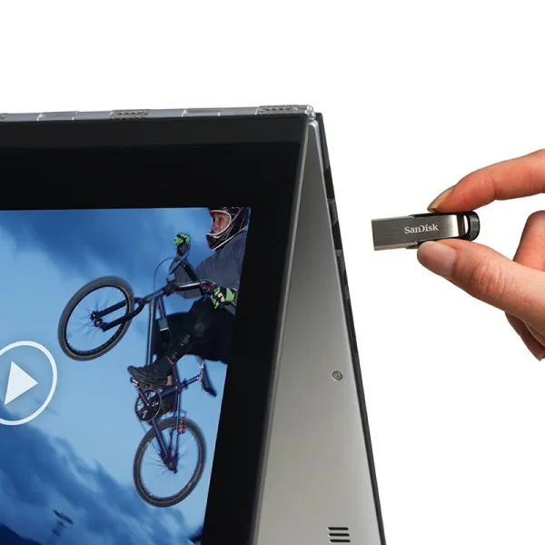 Накопичувач USB 3.0 Type-A 64GB Flair R150MB/s сріблястий SanDisk (SDCZ73-064G-G46) - Фото 1
