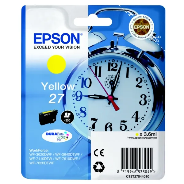 Картридж T2704 жовтий Epson (C13T27044022) - Фото 52