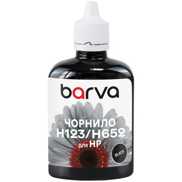 Чернила для HP 46/123/651/652 специальные 90 г, пигментные, черные Barva (H652-531) - Фото 2