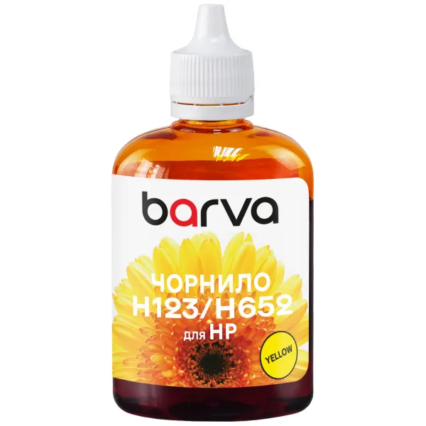 Чорнило для HP 46/123/651/652 спеціальне 90 г, водорозчинне, жовте Barva (H652-534) - Фото 27