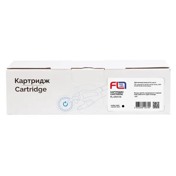 Тонер-картридж сумісний HP 17A (CF217A) Free Label (FL-CF217A) - Фото 2
