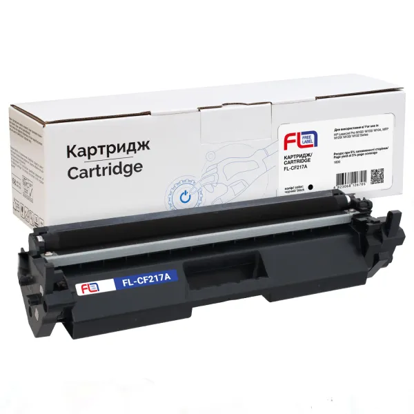 Тонер-картридж сумісний HP 17A (CF217A) Free Label (FL-CF217A) - Фото 2