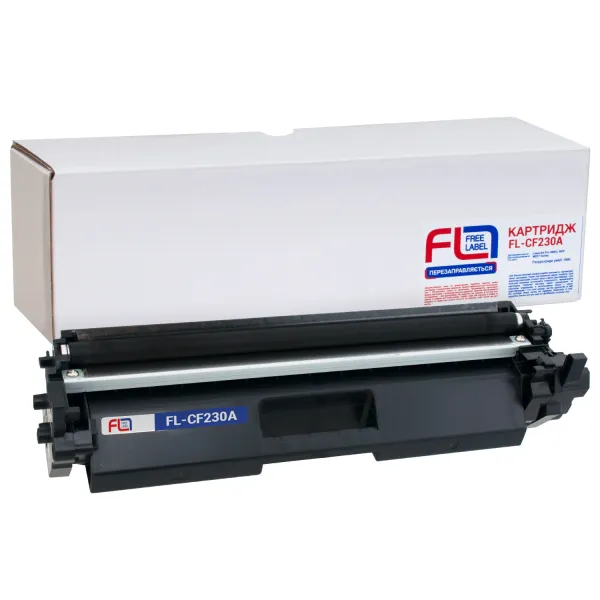 Тонер-картридж сумісний HP 30A (CF230A) Free Label (FL-CF230A) - Фото 2