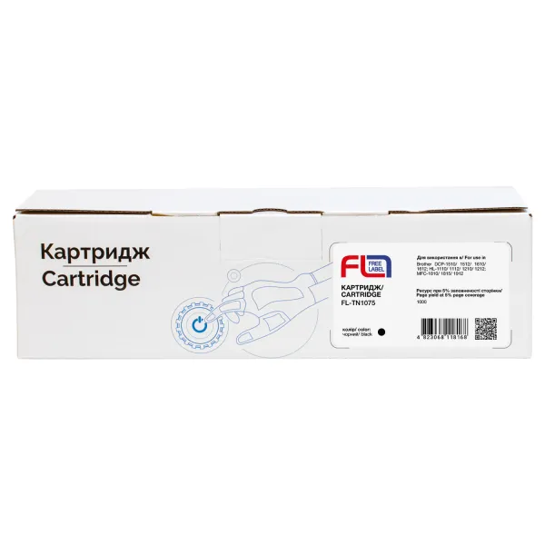 Тонер-картридж совместимый Brother TN-1075 Free Label (FL-TN1075) - Фото 1