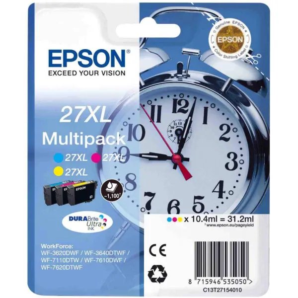 Картридж T271540 XL кольоровий Epson (C13T27154020/C13T27154022) - Фото 4