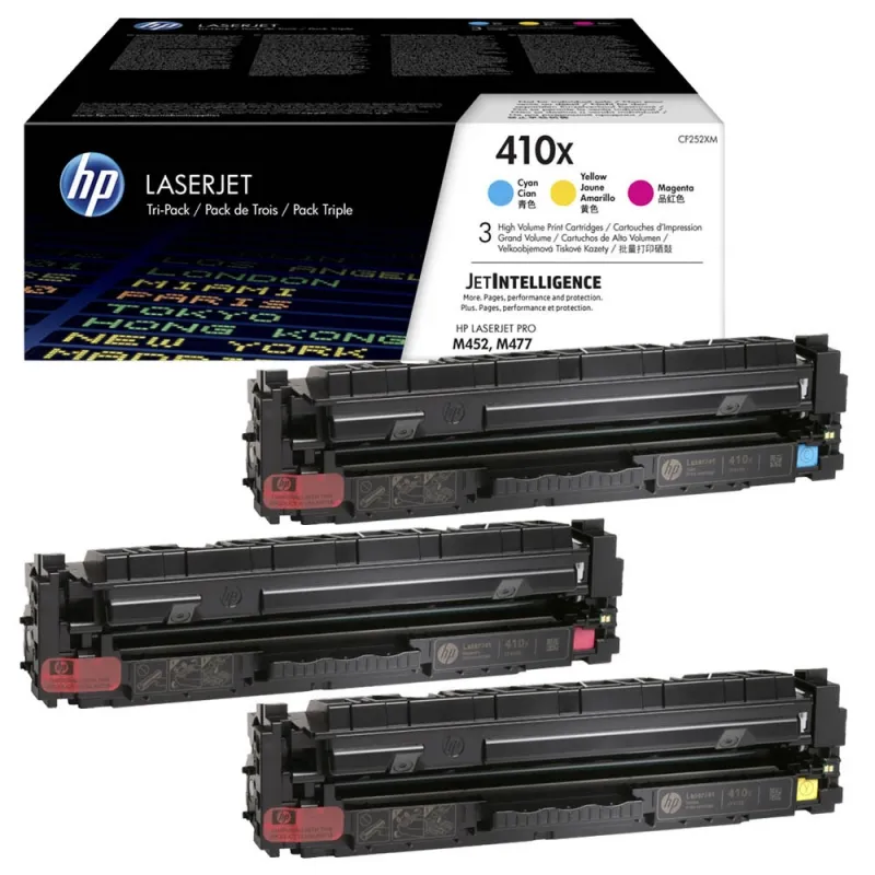 Картридж 410X блакитний/пурпуровий/жовтий HP (CF252XM) Картридж 410X блакитний/пурпуровий/жовтий HP (CF252XM)