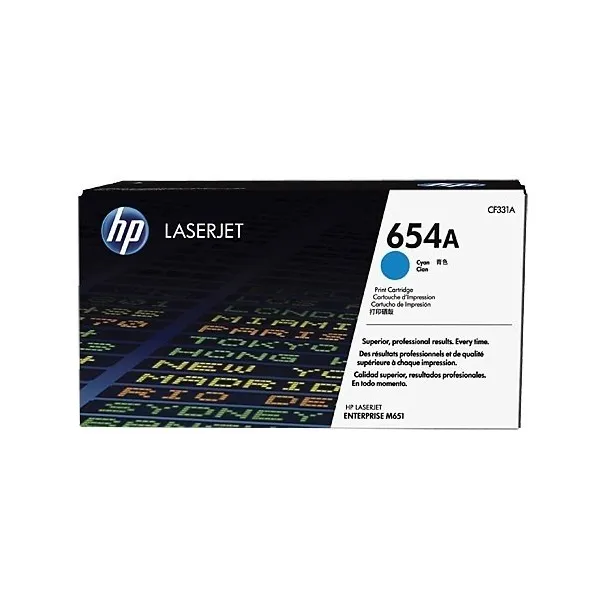 Картридж 654A голубой HP (CF331A) - Фото 22