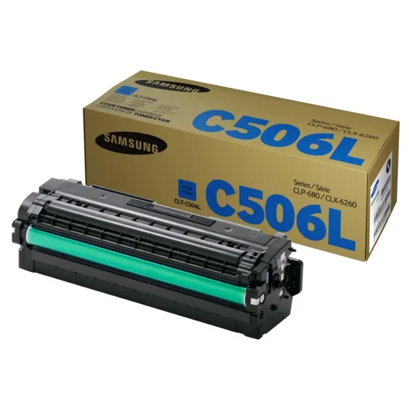 Картридж CLT-C506L голубой Samsung (SU040A) - Фото 4