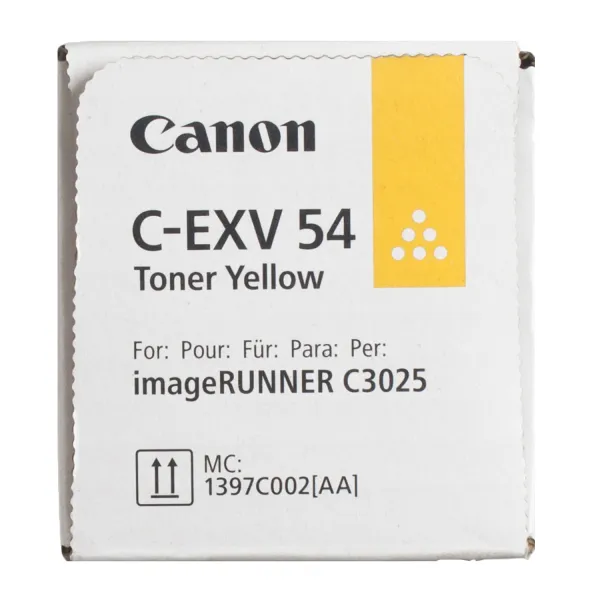 Тонер-картридж C-EXV54 желтый Canon (1397C002) - Фото 1
