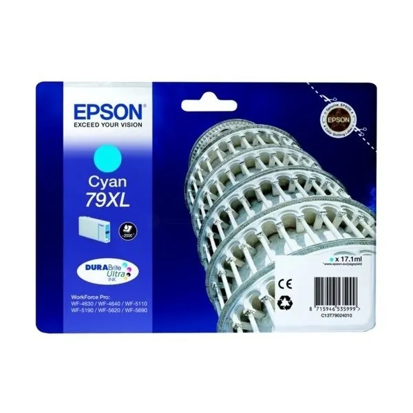 Картридж T790240 XL блакитний Epson (C13T79024010) - Фото 5