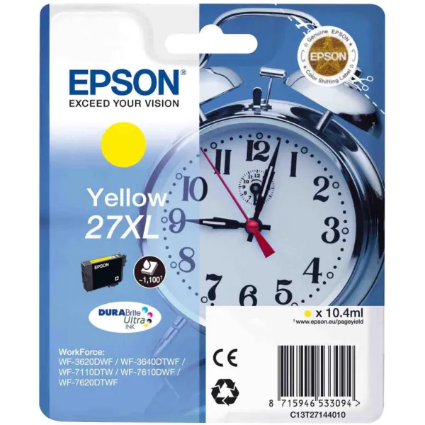 Картридж T271440 XL жовтий Epson (C13T27144020) - Фото 54