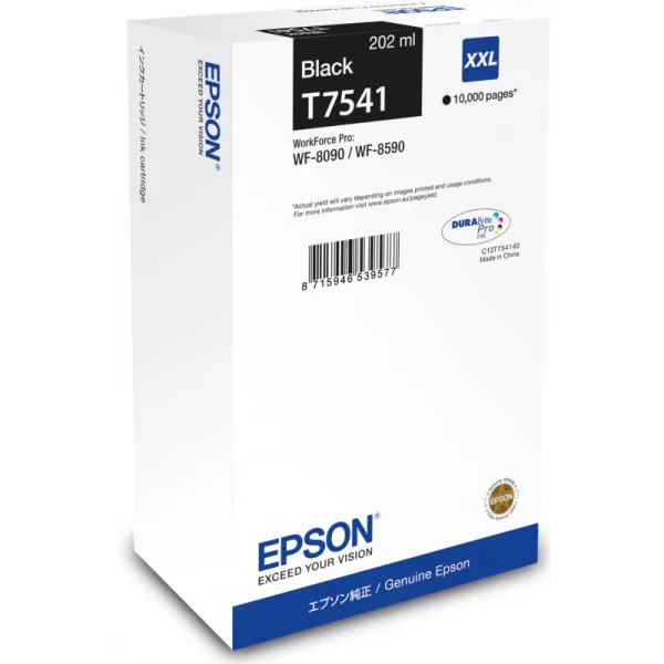 Картридж T754140 XXL чорний Epson (C13T754140) - Фото 1