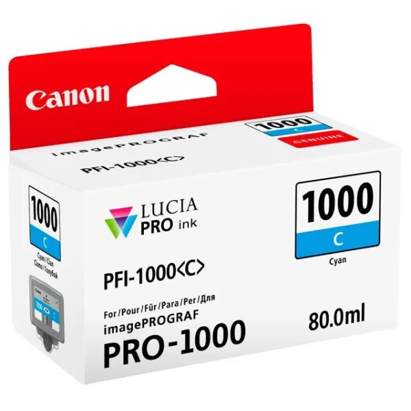 Картридж PFI-1000  голубой Canon (0547C001) - Фото 2