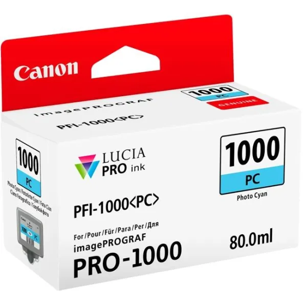 Картридж PFI-1000 фото голубой Canon (0550C001) - Фото 7