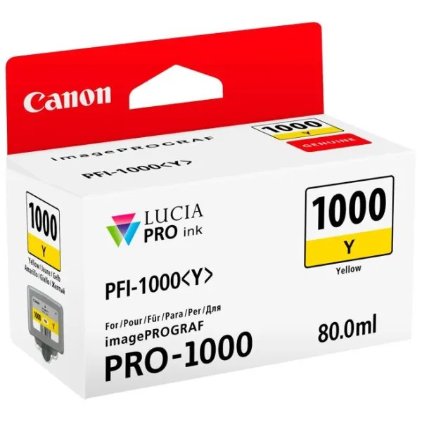 Картридж PFI-1000 желтый Canon (0549C001) - Фото 1