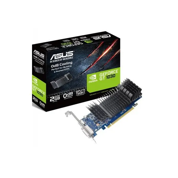 Відеокарта Silent GeForce GT 1030 2 Гб Asus (GT1030-SL-2G-BRK) - Фото 1